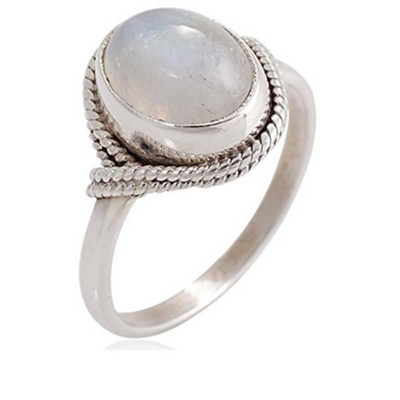 Европейское ретро женское обручальное кольцо с розовым лунным камнем и кристаллами, круглые ювелирные изделия для свадебной вечеринки