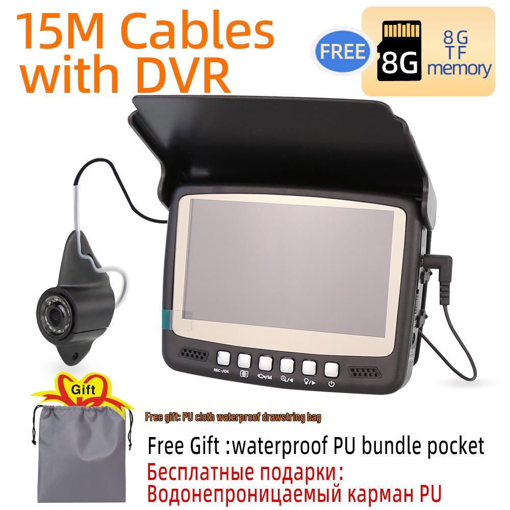 Рыбопоисковый эхолот с камерой для подводной съемки 4,3 дюйма с функцией обнаружения якоря