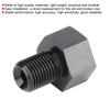 1 8in NPT Female To M10x1.0 Male Reducer Oil Pressure Gauge Adapter Replacement Black