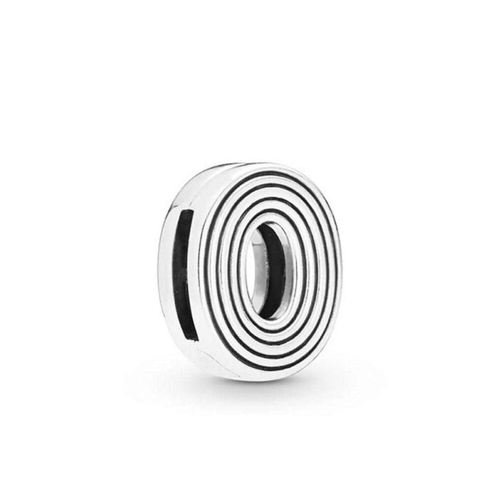 Европейский Новый Посеребренный Медный Шарм-Подвеска в Виде Тонкого Зажима с 26 Буквами, Подходит для Оригинального Браслета, Ювелирное Изделие для Подарка