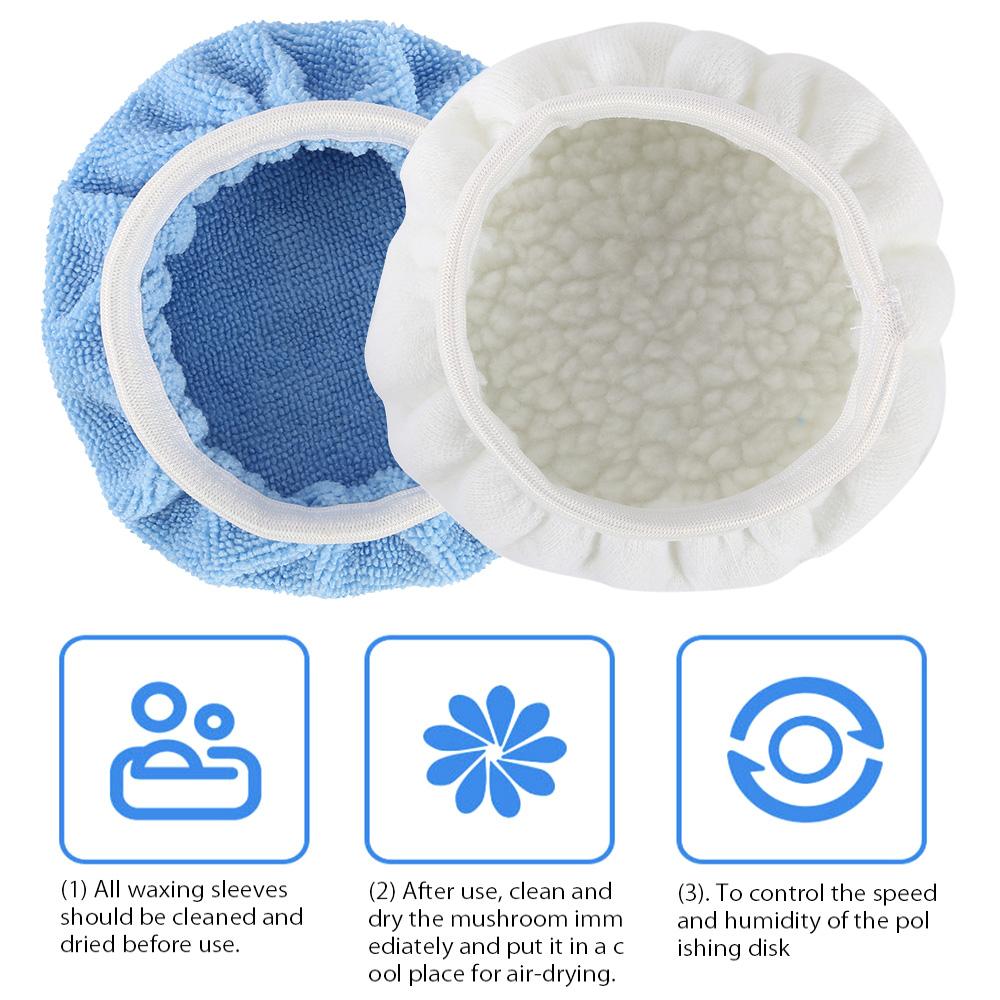 8PCS Polishing Buffer Pads 6 Inch 150mm Polishing Bonnets Wheel Polishing Pad Car Polisher Pad Kits for Car Polisher Polishing