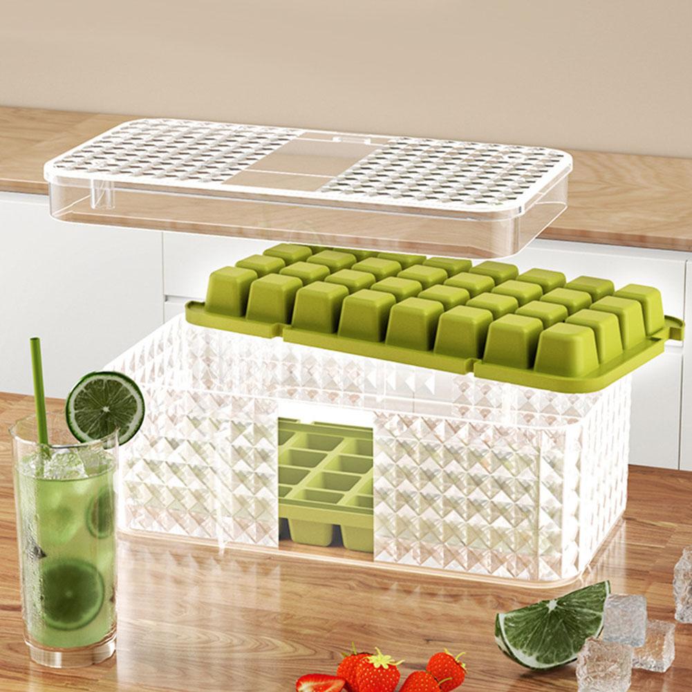 One Key Release 96 Grid Ice Cubes Maker Reusable Refrigerator Ice Cubes Box Ice Making Accessories