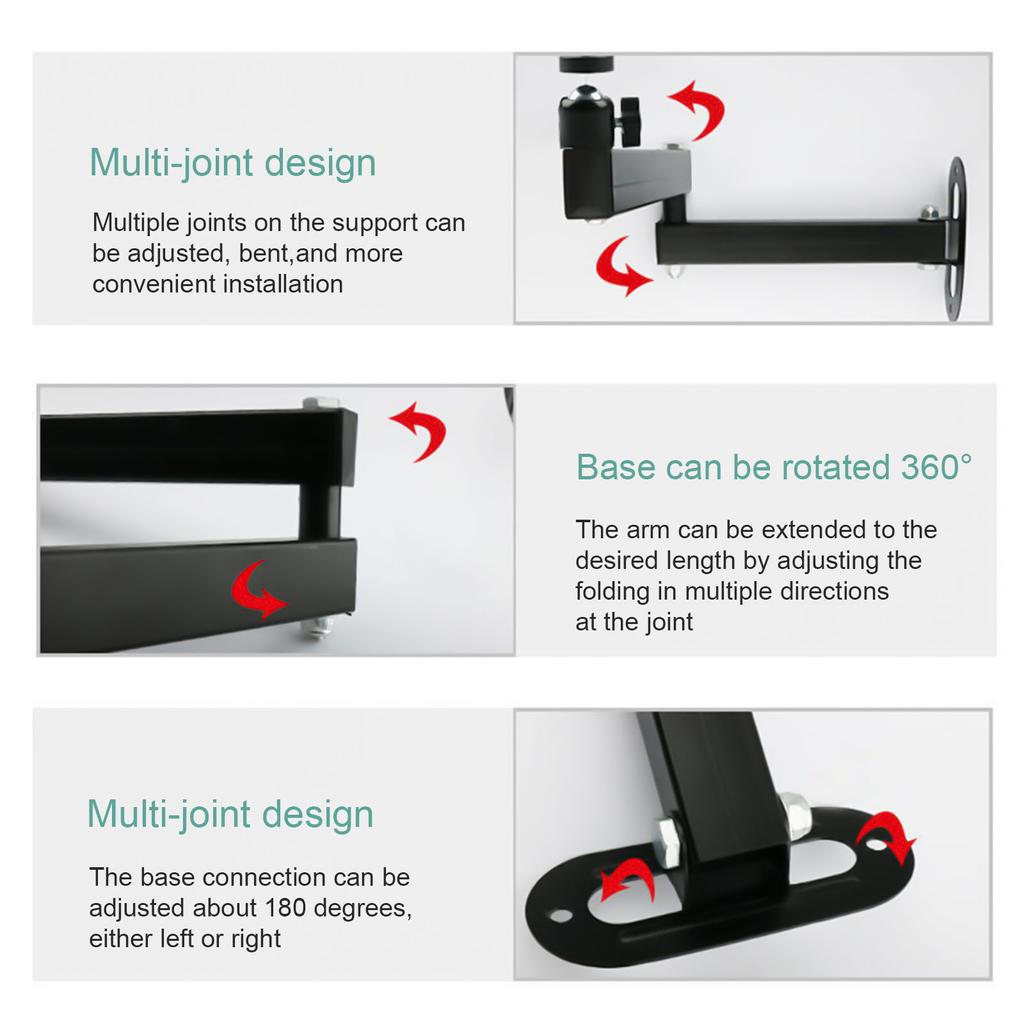 Adjustable Ceiling and Wall Projector Bracket Holder with Integrated Ball Joint for Easy Angle Setting