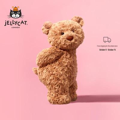 Мягкая игрушка Jellycat Медведь Барселона - Успокаивающий плюшевый мишка, подарок, набитое животное, с подарочной коробкой