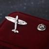 Брошь в форме самолета унисекс, булавка для костюма, воротник рубашки, значок, аксессуар, подарок