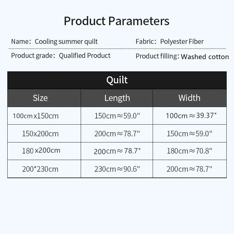 Washed Cotton Summer Cool Blanket, Solid Color Air Conditioner, Washable, Single Student, Child, Adult Summer Blanket Edredon