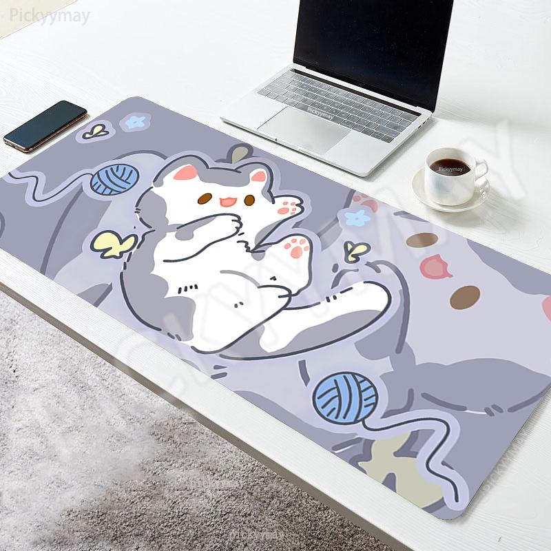 Игровые коврики для мыши Милый кот Настольные коврики Коврик для компьютерной мыши Компания Большой настольный коврик x см Большие игровые коврики для мыши Коврик для мыши