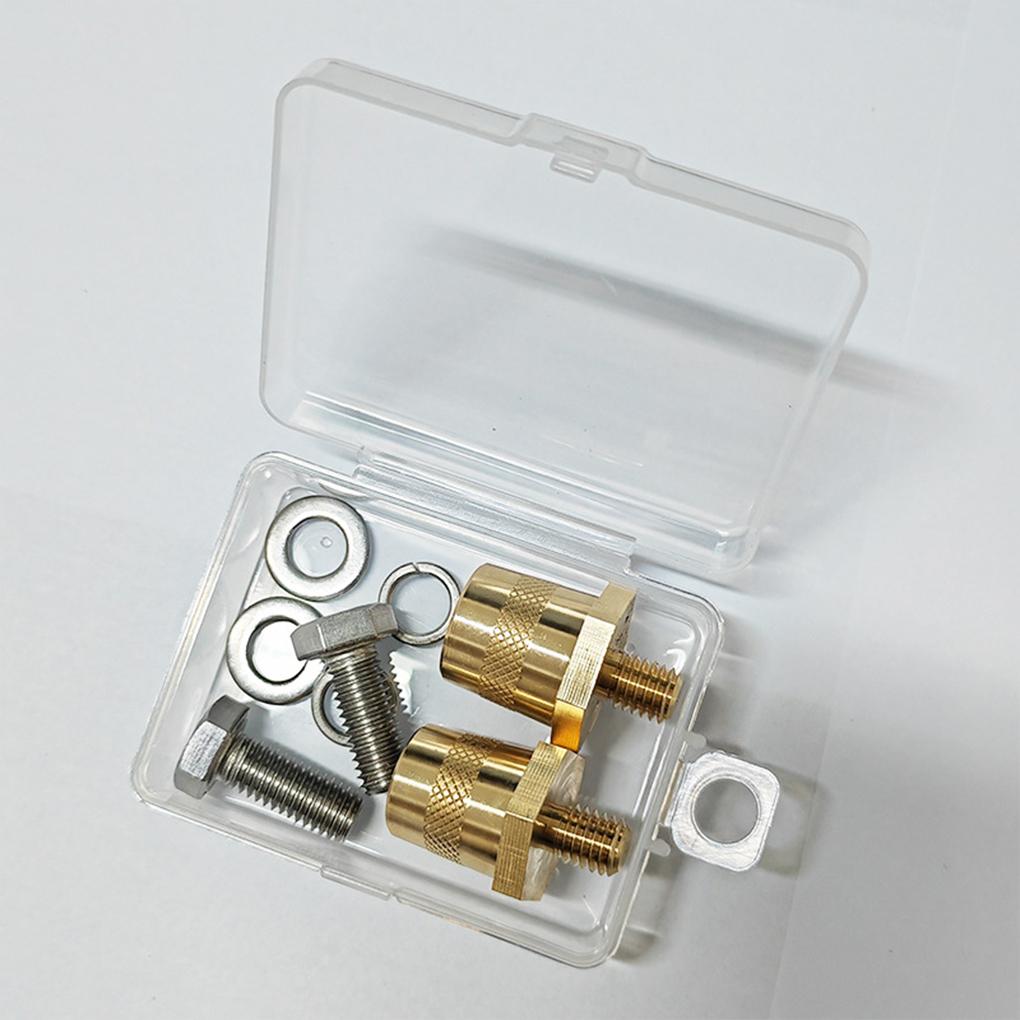 1 пара универсальных адаптеров для полюсов аккумулятора, соединительные клеммы, комплект положительных и отрицательных клемм с винтами и шайбами для автомобиля