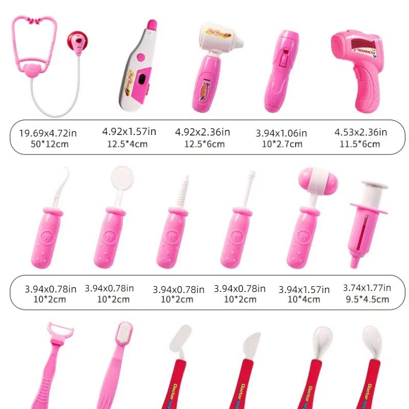 Набор доктора для детей от 3 лет. Игрушки для малышей. Медицинский игровой набор для девочек и мальчиков. Развивающая ролевая игра. Подарок доктора и стоматолога.