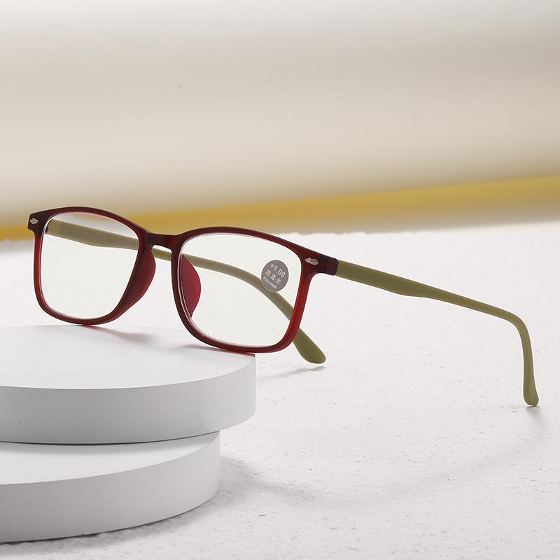Square Anti-Blue Light Women Reading Glasses Men Plastic Computer Hyperopia Presbyopia Women Reading Eyeglasses +1.0 +1.5 +2.0