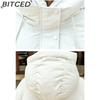BITCED Plus Size Thickened Cotton Coat Women's Fall/Winter A-Line Loose Fit Puffer Jacket Warm Cotton-Lined Hooded Outerwear