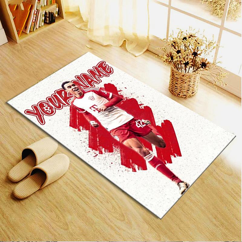 Custom Name Jamal Musiala Carpet Rug for Living Room Bedroom Home Sofa Decoration,Kids play Non-slip Floor Mat