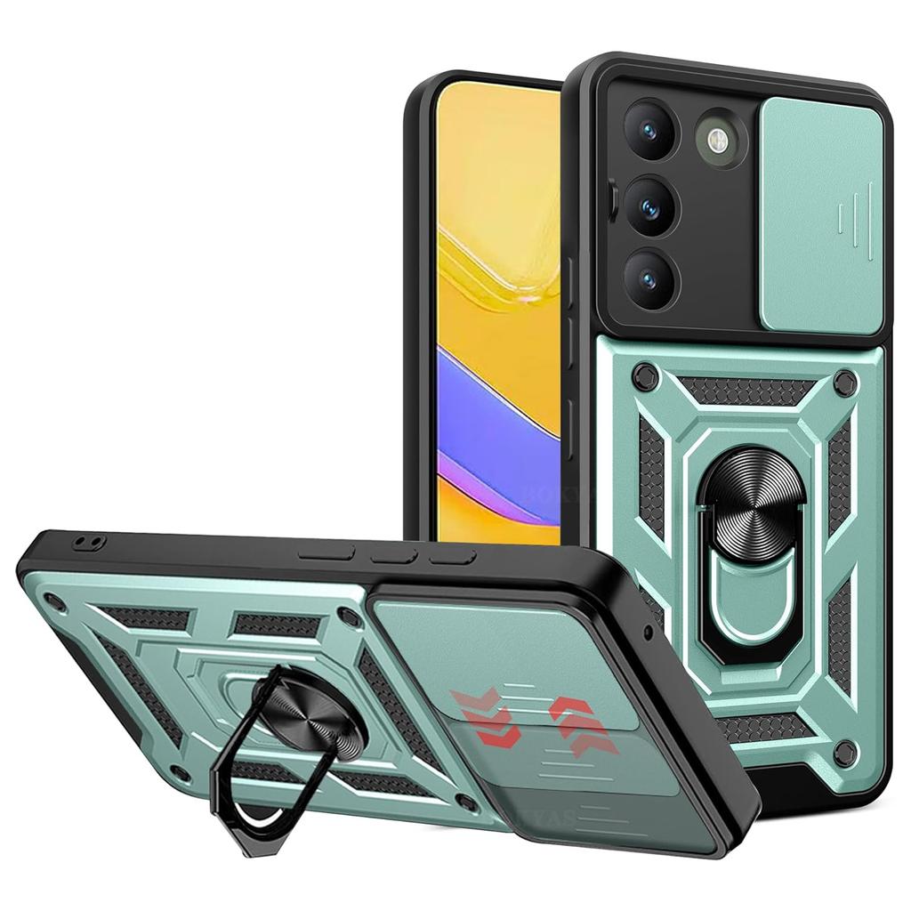 Armor Case For VIVO V40 SE V30 Lite 5G V30 Pro V30E V29 V29E Cover Lens Protection With Ring Magnetic Holder Coque Fundas