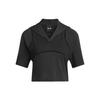 Adidas Originals X Ivy Park Collaboration FW23 однотонная сетчатая толстовка с коротким рукавом унисекс топы черного цвета IN8662
