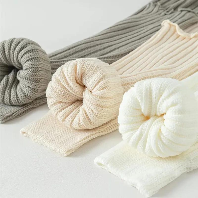 Spring Lolita Leg Warmers Socks Female Knitted Warm Foot Cover Women Warmer Lady Autumn Crochet Heap Heap Socks Boot Cuffs