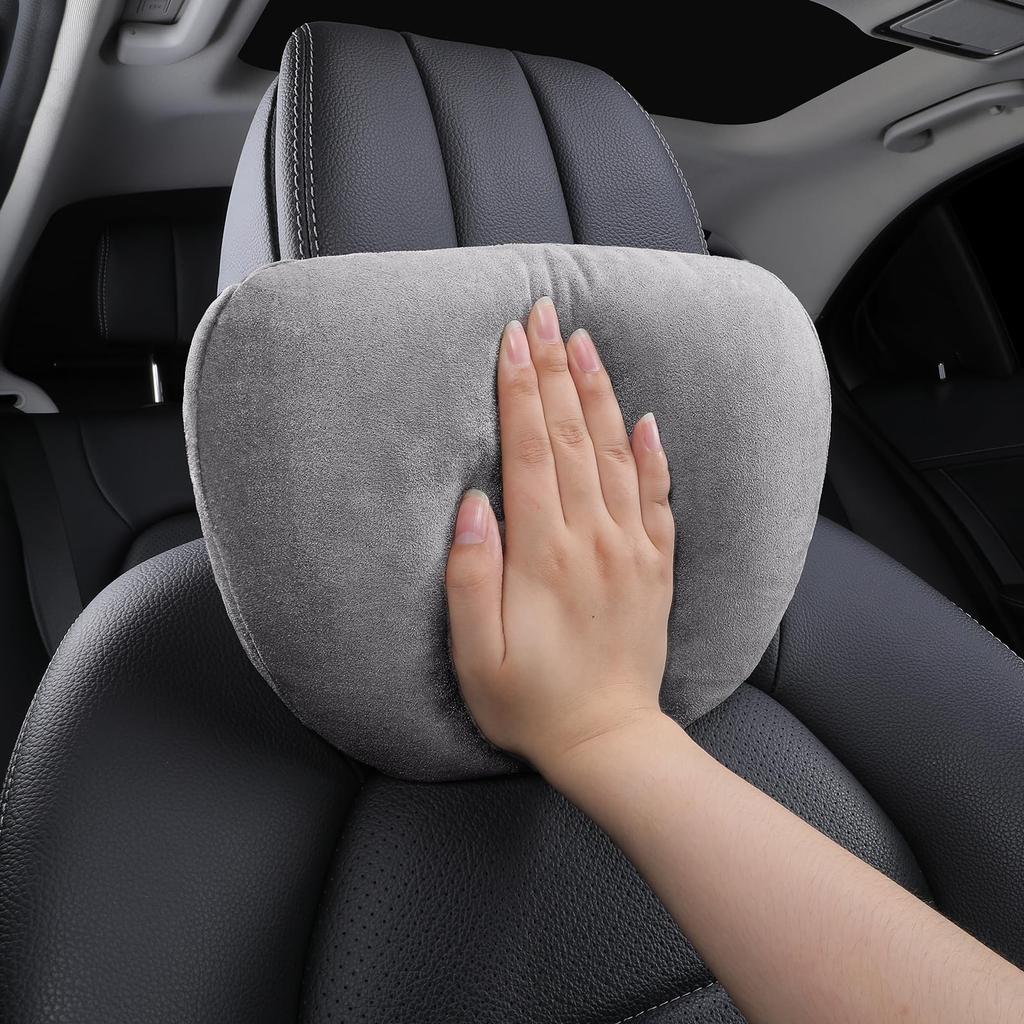 2PCS Memory Cotton Car Headrest Neck Support Car Accessories Seat Class Soft Universal Adjustable Car Pillow Neck Rest Cushion
