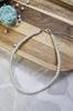 White Pearl Choker Necklace – Faux Pearl Beaded Collar, Elegant Imitation Pearls Jewelry