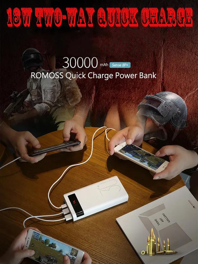 30000 mAh Large Capacity Mobile Power Bank Suitable for Huawei iPhone Fast Charging Universal Power Bank