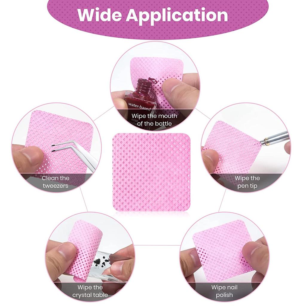 1000pcs Lint-Free Paper Cotton Wipes Eyelash Glue Remover Cleanin Cleaner Pads Lash Extension Bottle Prevent Clogging