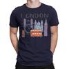 London Landmarks TShirt Famous British Icons Souvenir Cartoon Bus Tower T4901