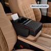 Car Armrest Box Cushion PU Leather Thicken Center Console Cover Elbow Support Universal Auto Arm Rest Pad Storage Box