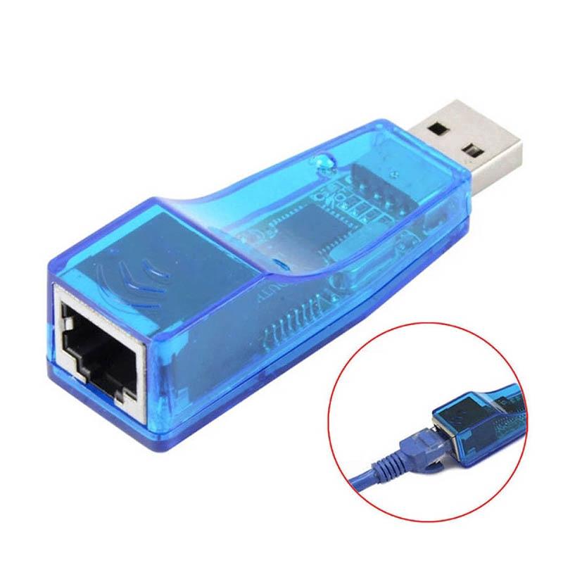 RJ45 USB Adapter Lan Card  Ethernet Adaptor Network 10/100 Mbps for Laptop PC AVE