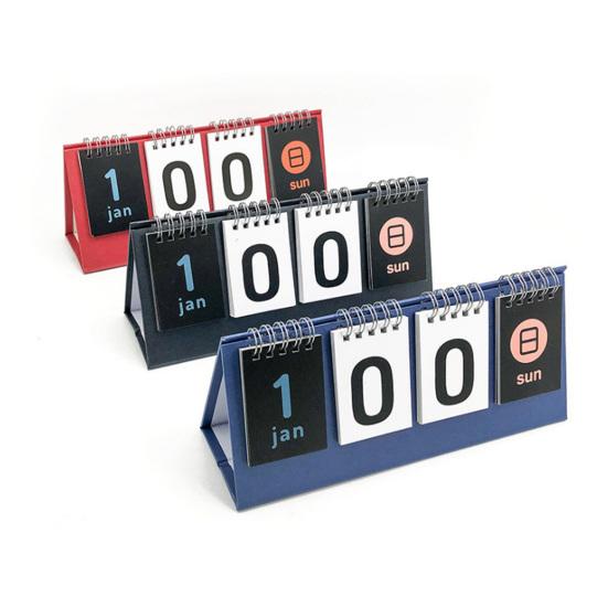 Календарь обратного отсчета Четкая печать Двойная спираль Треугольное основание Современный стиль Напоминание об экзаменах Настольный календарь Украшение Для ежедневного использования