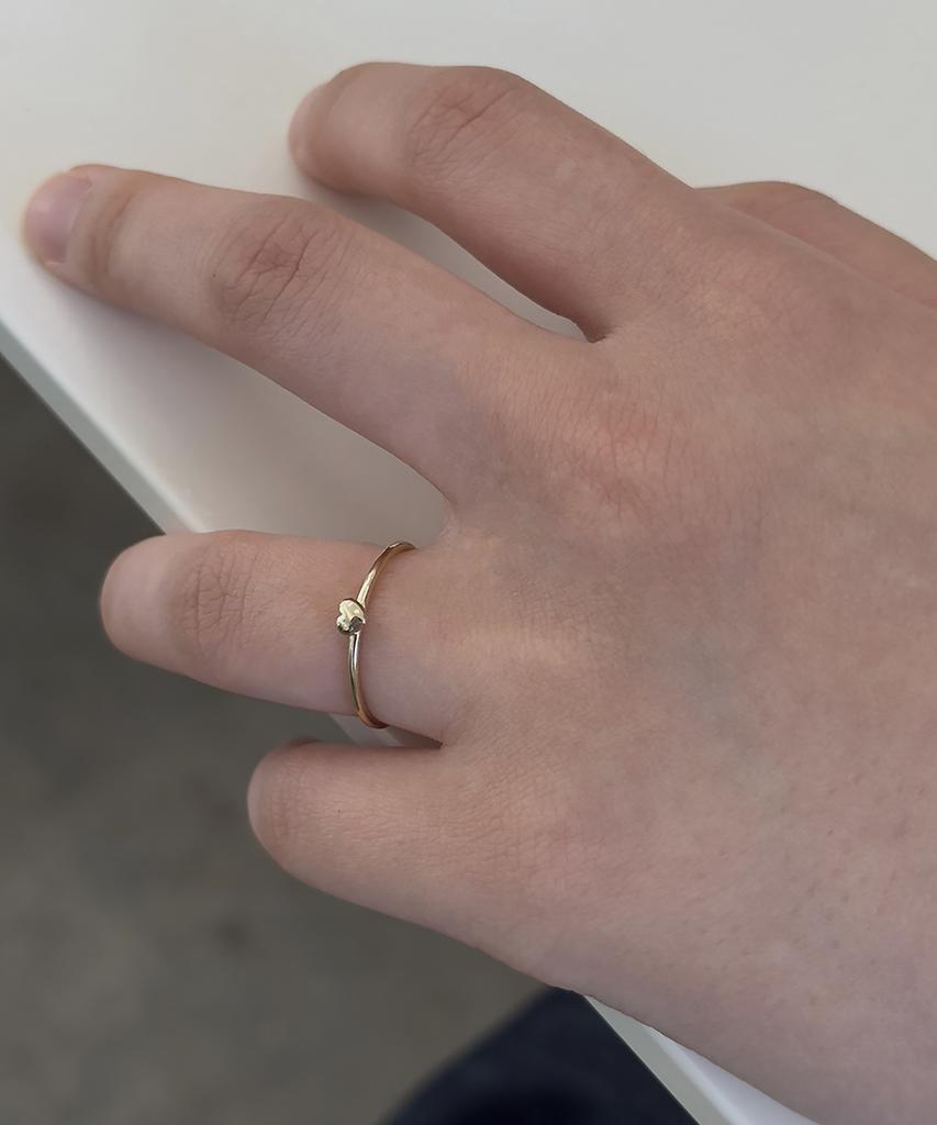 Faye 14K Tiny Heart Ring (B Type)