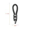 FIT Car New Honda Metal+Braided Car Key Chain Key Ring Key Lanyard Car Emblem For Honda Civic Mugen Accord Odyssey JAZZ CRV Fit