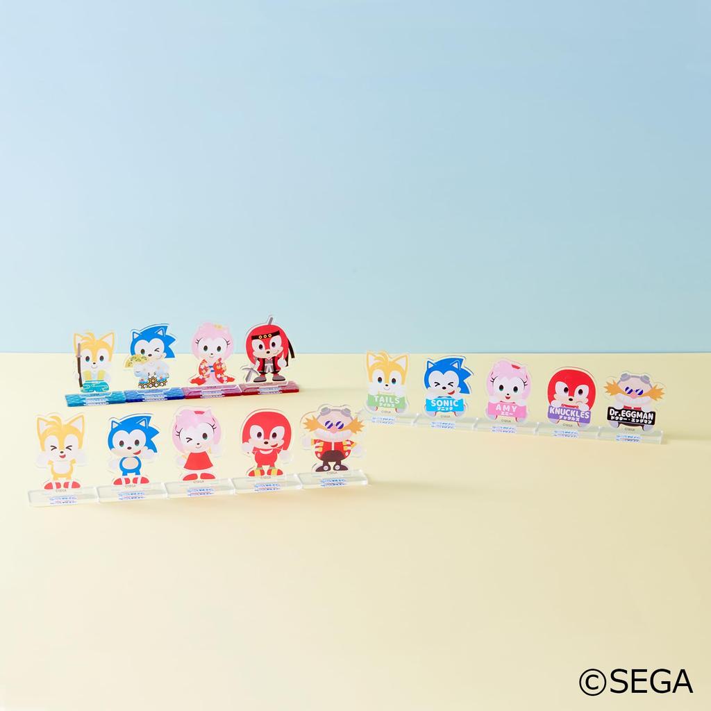 SEGA FAVE Акриловая подставка SONIC FRIENDS, ассорти, КОРОБКА 1КОРОБКА 15 Всего 15 видов & = штук,