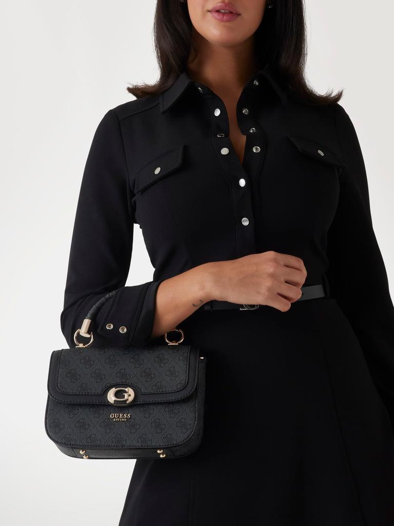 СУМКА ORLINA С ЛОГОТИПОМ С КЛАПАНОМ И ВЕРХНЕЙ РУЧКОЙ [Guess]