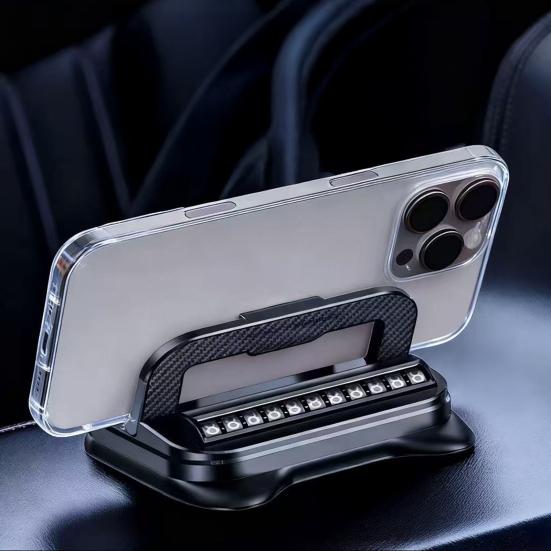 Автомобильный держатель для телефона с парковочной табличкой 2-в-1 Многофункциональная подставка для телефона с вращением на 360 градусов