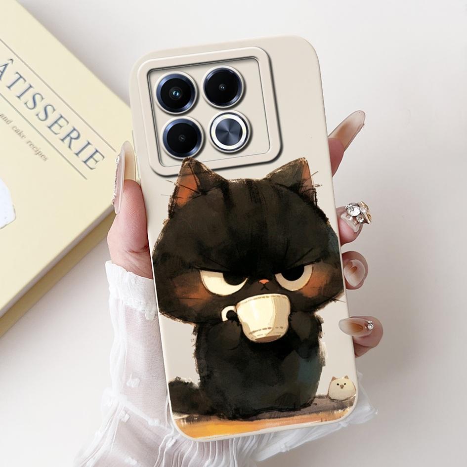 For Infinix Note 40 5G Case Cartoon Rabbit Flower Anti Slip Bumper Soft Silicone Cover For Infinix Note40 X6852 X6851 Phone Case