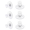 600Pcs/Set Clear Silicone Earring Backs Clutch Stoppers  for Studs/Droopy Ears/Heavy Earring