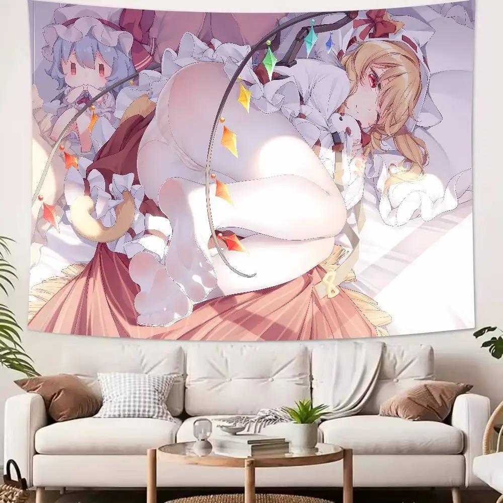 Популярный Модный Крутой Гобелен Проекта Touhou Декор Дома Настенное Украшение Гостиная Спальня Эстетическое Украшение Несколько Размеров