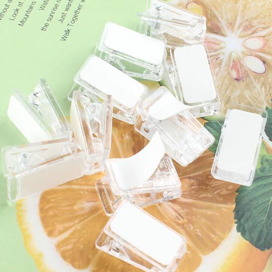 50 шт. самоклеящиеся настенные зажимы, прозрачные, не легко деформируемые, компактные размеры, широко используемые мини-скрепки для документов