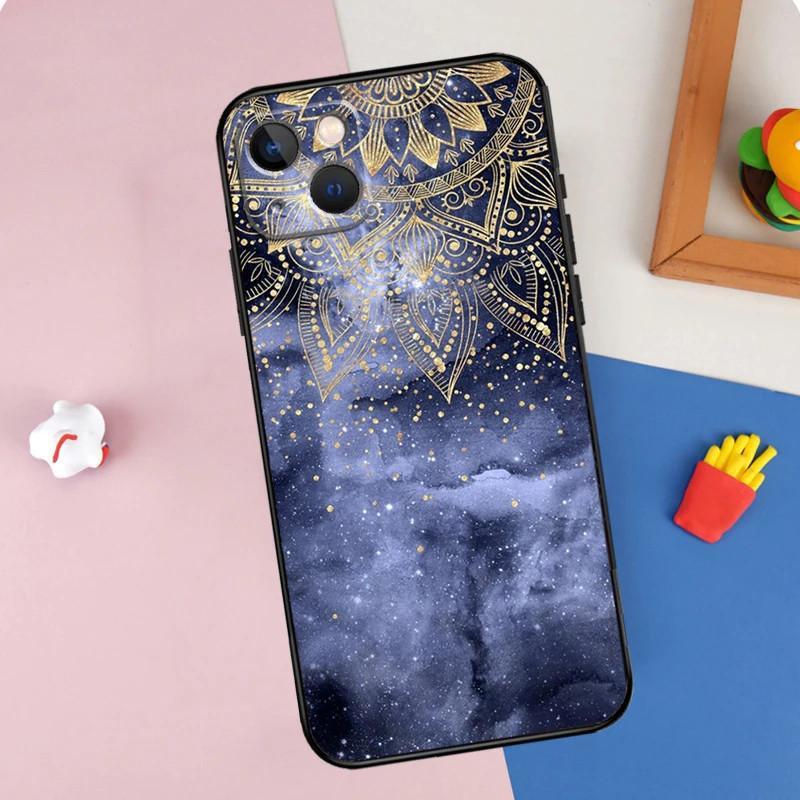 Чехол для мобильного телефона Apple Iphone15Pro Max Mandala, чехол для мобильного телефона Mandala окрашен и защищен от падения Huawei