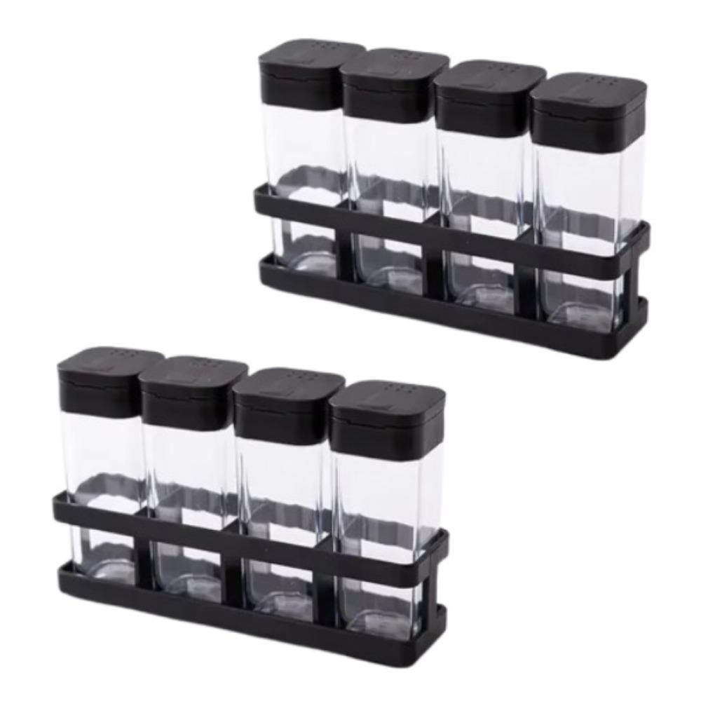 Набор из 8 влагозащищенных банок для специй, герметичные банки для приправ, набор для организации дома