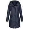 Womens Waterproof Raincoat Ladies Outdoor Wind Rain Forest Jacket Plus Size Coat