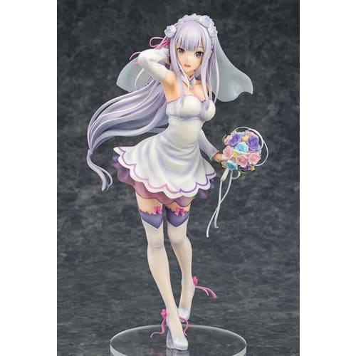Re:ZERO -Starting Life In Another World- Emilia Wedding Ver. 1/7 Scale Plastic Painted Complete Figure (Reissue)