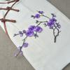 Cherry Blossom Iron-On Patch Blossom Plum Applique Patch Embroidered Flower Vines DIY Trim for Jeans Garment Women Clothing Jacket Backpack