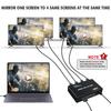 KELIIYO HDMI Splitter Input 1 Output 4 Power Supply HDMI Video Splitter with AC Adapter Screen Monitor Mirroring Supports Ultra HD 1080P 2K 3D