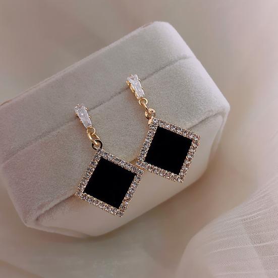 Очаровательные серьги-гвоздики с гальваническим покрытием, украшение тонкой работы