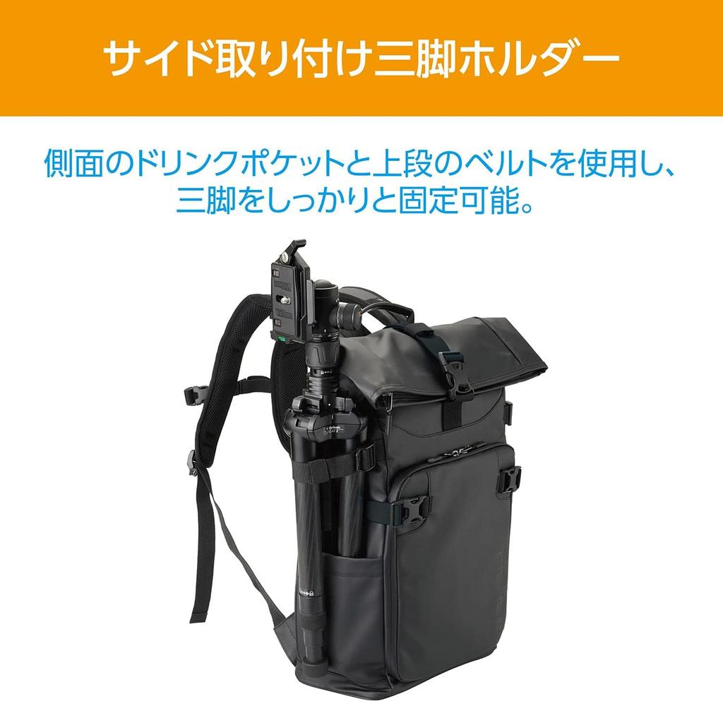 HAKUBA Сумка для камеры Plus Shell Resist 02 Рюкзак M AZ Pure Black AMZSPRS02BPMBK Рюкзак для камеры Рюкзак с верхней и нижней 2 воздушными камерами из ПВХ