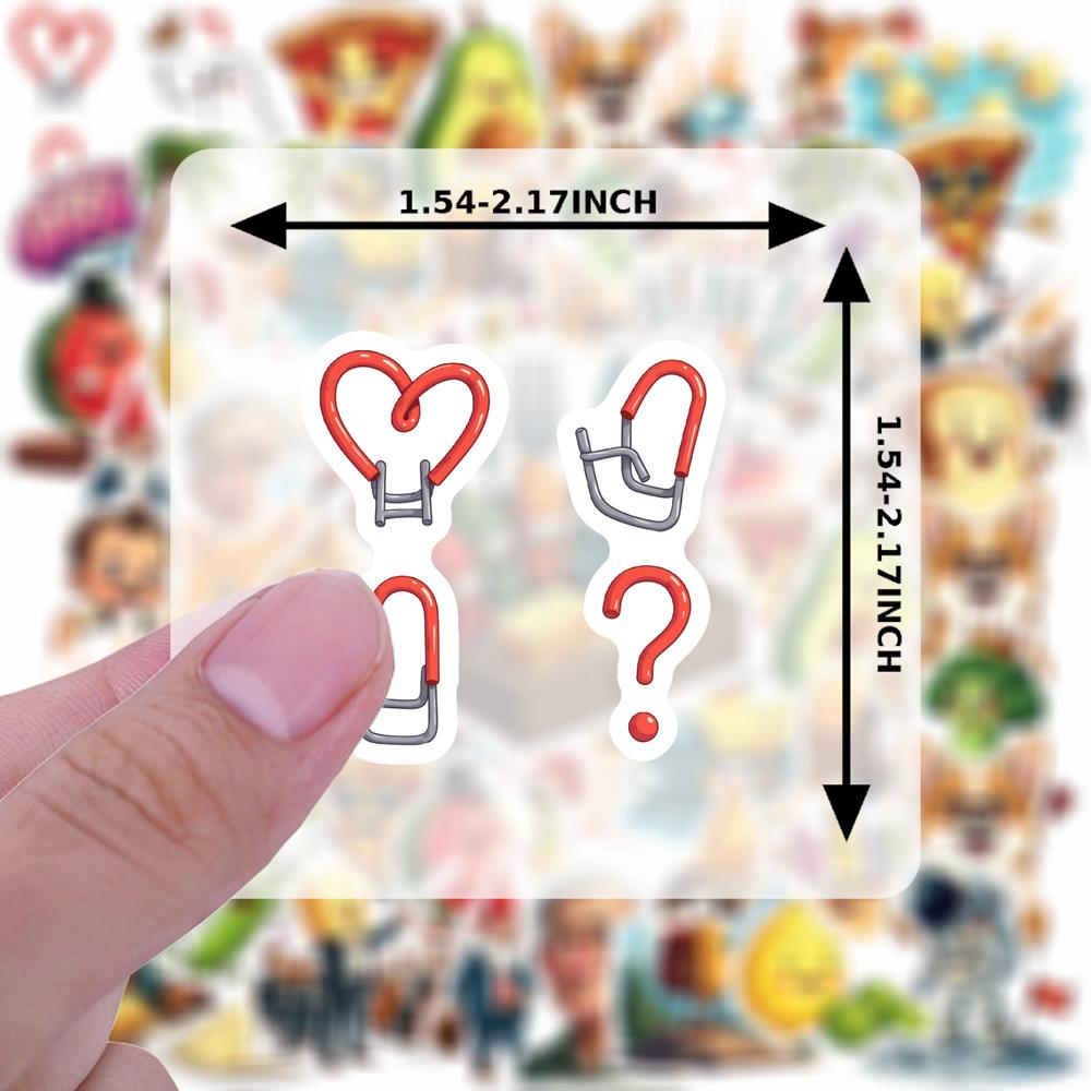 35-70pcs Fun Food Animal’S Life Stickers Whimsical Characters Teacher Reward Stationery Stickers Diy Graffiti Decals