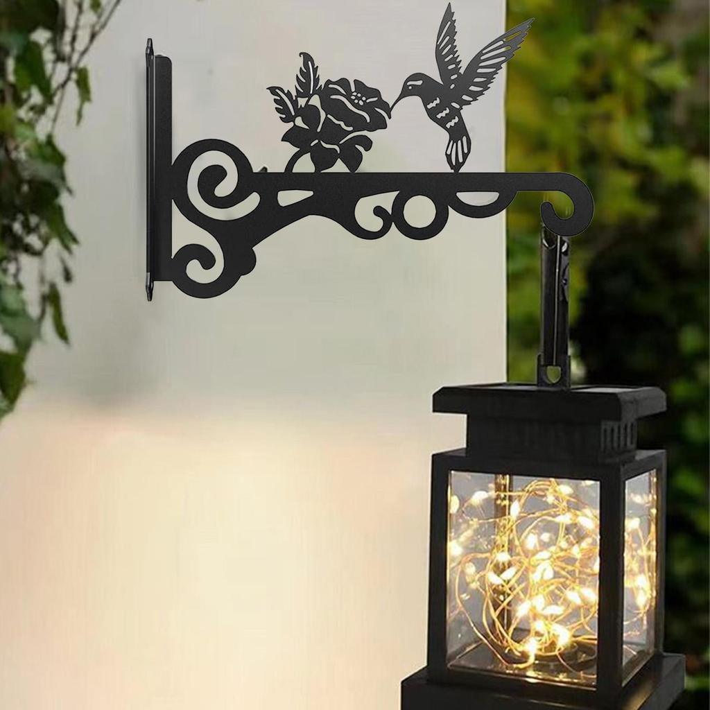 2PCS Metal Garden Hook Bracket Practical Wall Mounted Hummingbird Flower Pot Basket For Outdoor Indoor Hanging Plants Supplies