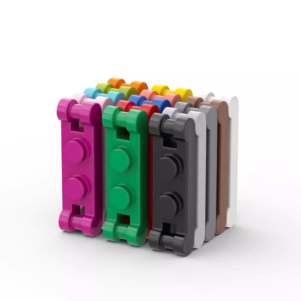 Нетоксичный 20 шт. Moc Parti 18649 Специальная пластина 1x2 с ручками по краям Совместимые кубики для поделок Блок частиц Bambi