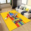 Sonic Adventure Poster Print Decoration,Carpet,Living Room,Bedroom, Non-slip,Square rug