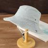 Simple and fashionable washed old western denim fisherman hat children spring and summer sunshade sunscreen mountaineering hat flip edge