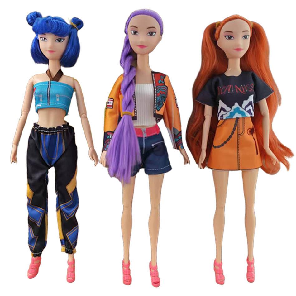 Куклы Игрушки Kpop Охотники на демонов Фигурка-игрушка Руми Мира Зои Красивая принцесса Куклы для девочек Пластиковая Игрушка Сделай сам для девочек